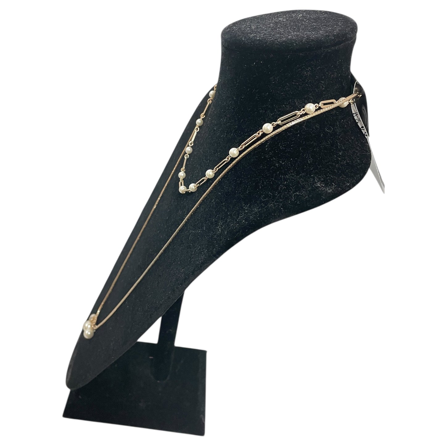 Necklace Lariat & Y-Drop By Anne Klein In Gold