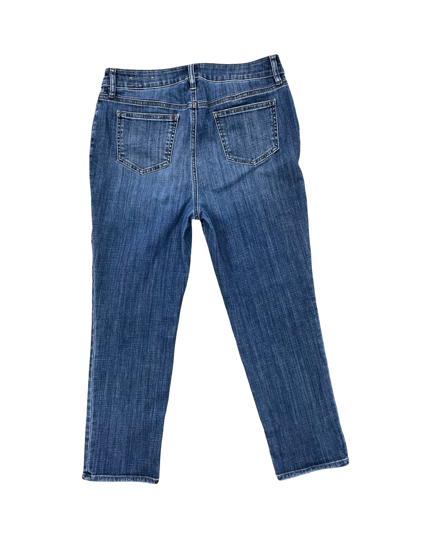 Jeans Cropped By Chicos In Blue Denim, Size:10