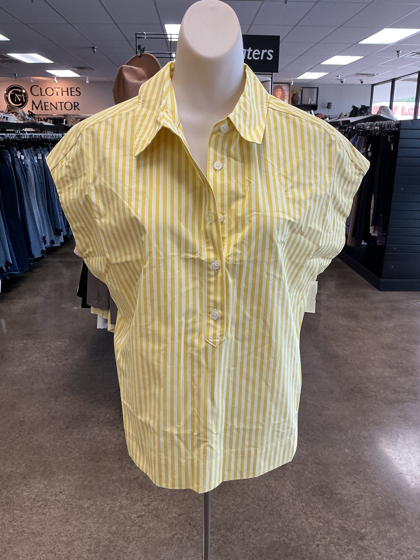 Top Ss By Maeve In Yellow, Size:M