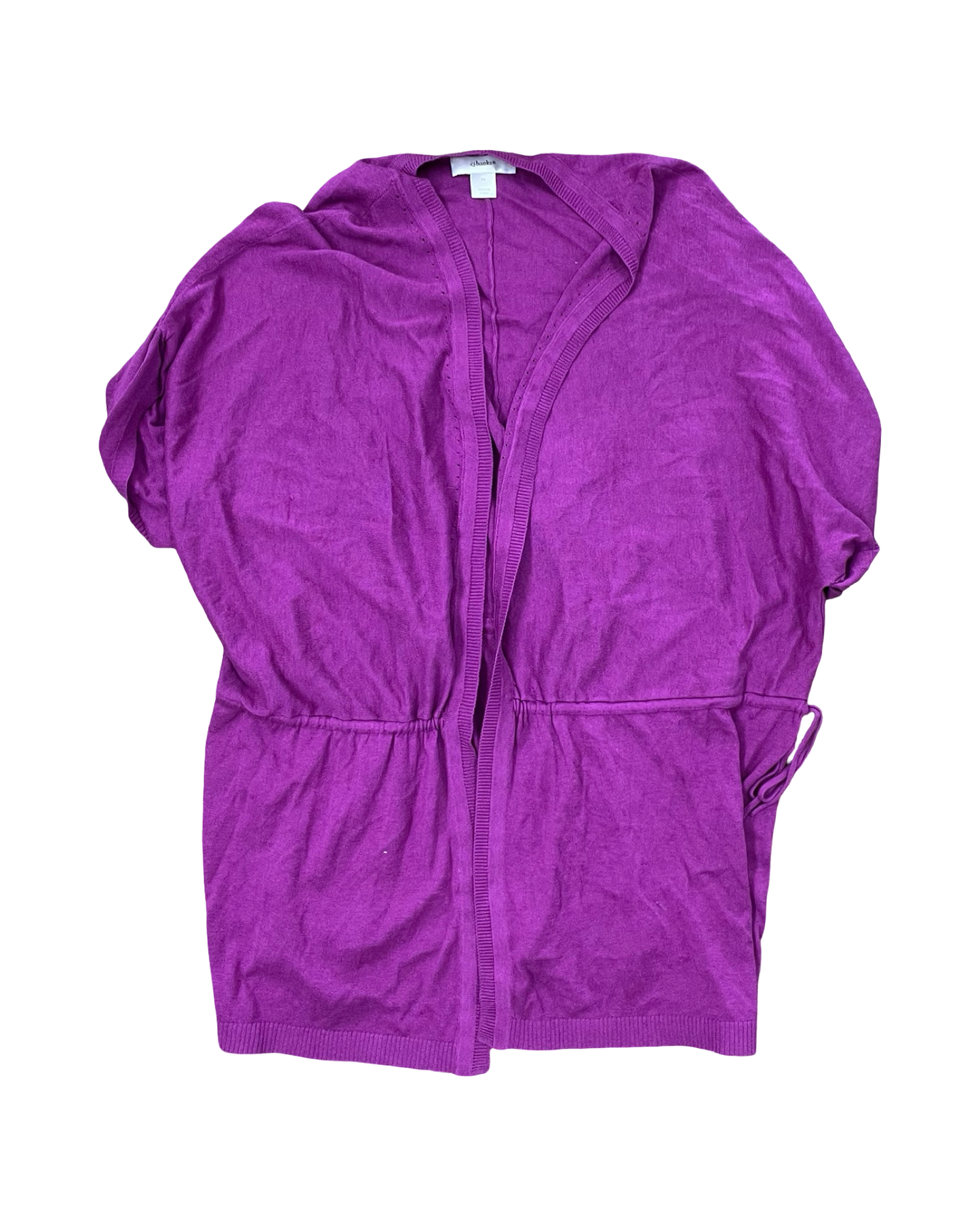 Cardigan By Cj Banks In Purple, Size:1X