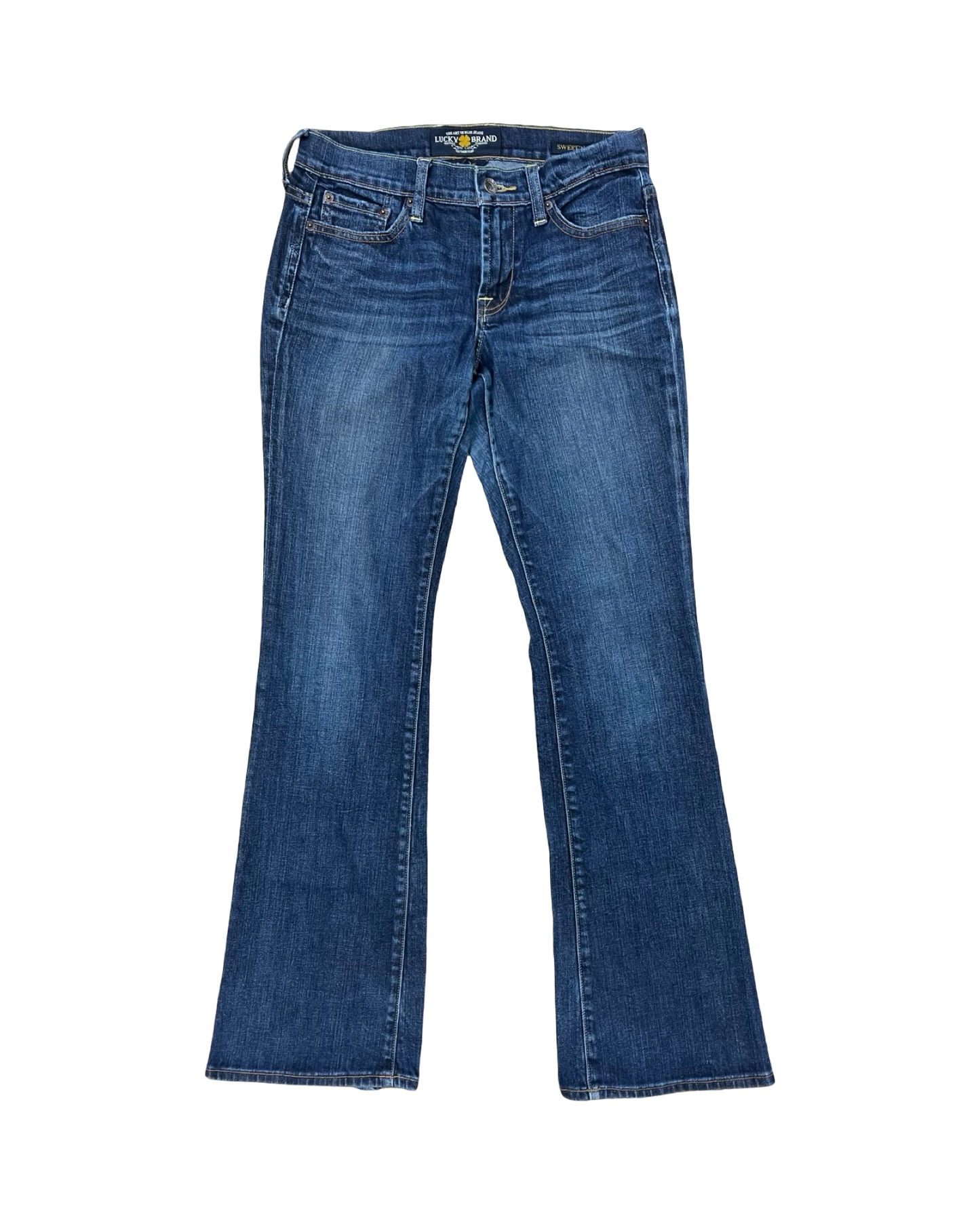 Jeans Boot Cut By Lucky Brand In Blue Denim, Size:2