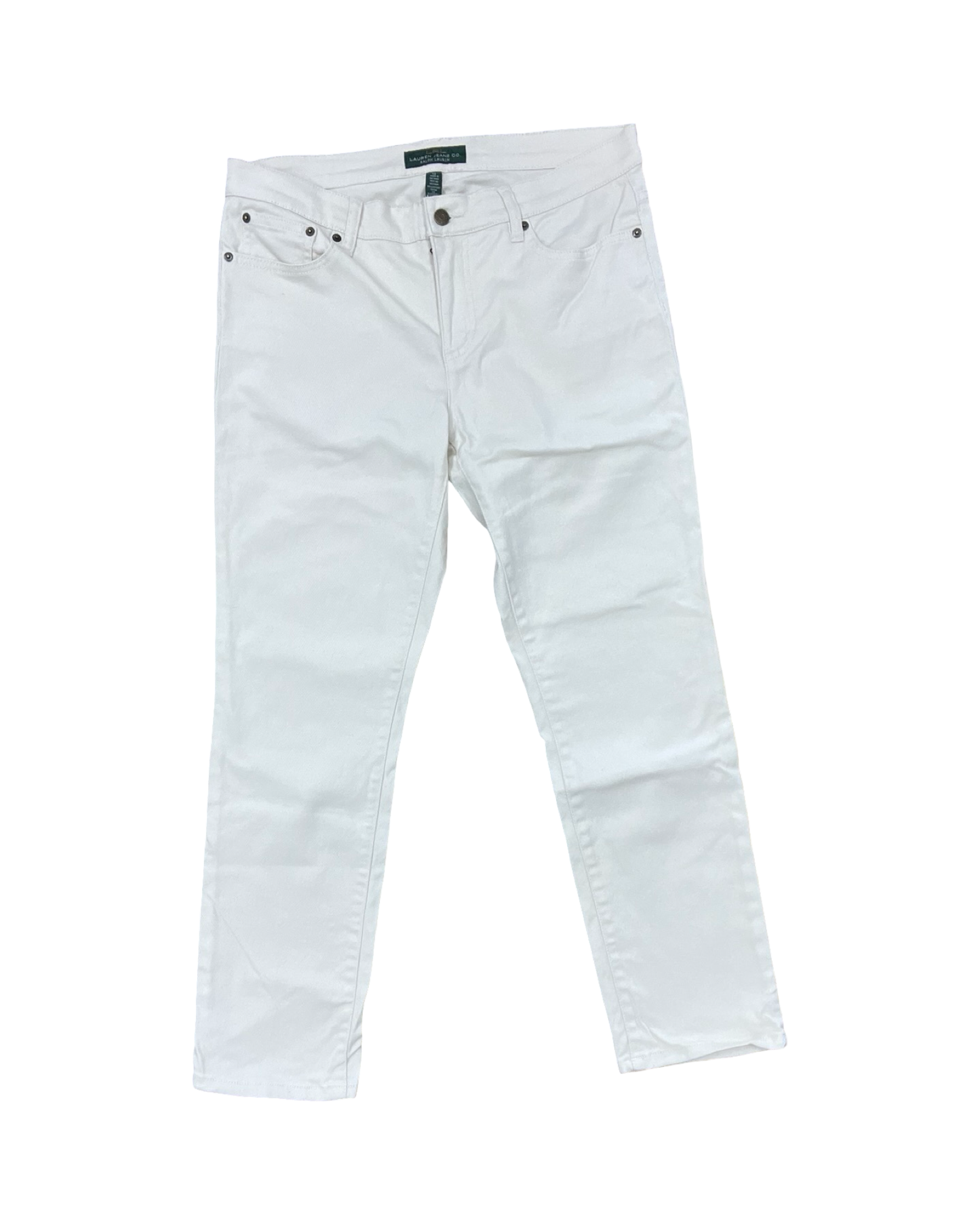 Jeans Straight By Ralph Lauren In Cream, Size:12