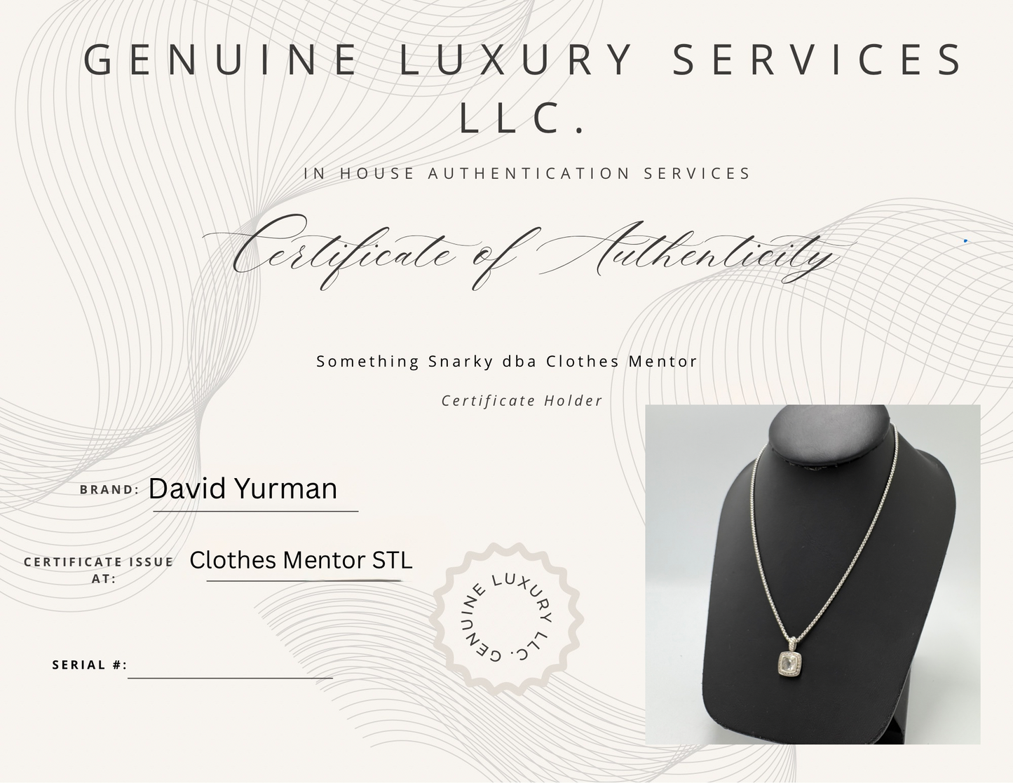 David Yurman Petite Albion Pendant Luxury Necklace
