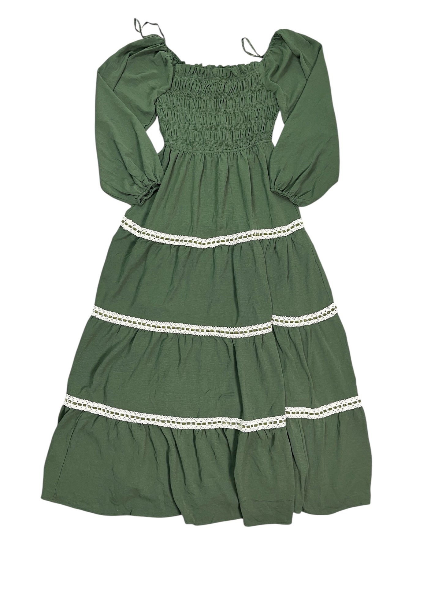 Dress Casual Maxi By She + Sky In Green, Size:L