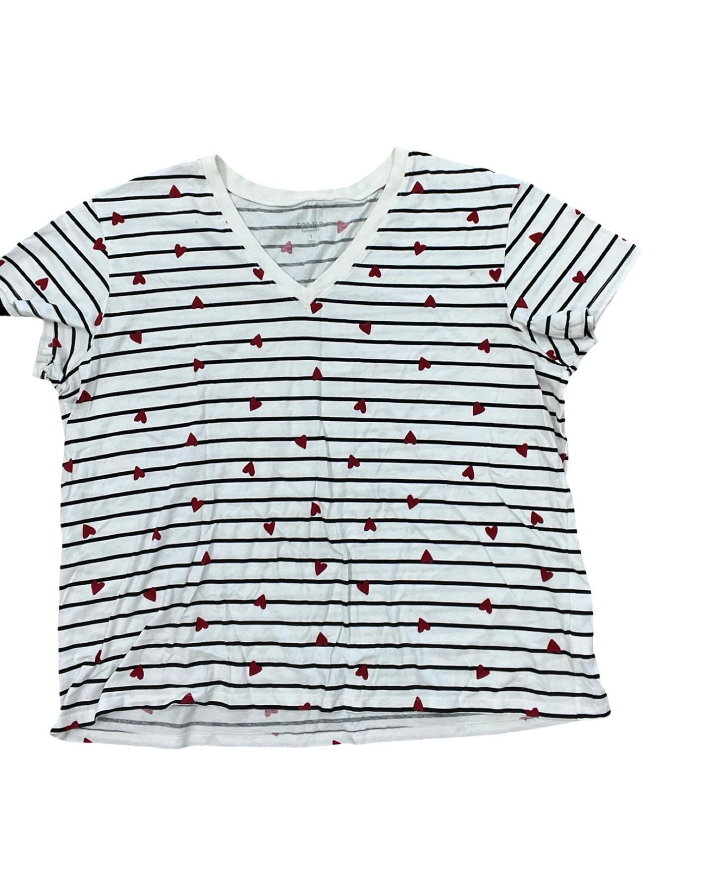 Top Ss Basic By Torrid In Black & White, Size:Xl