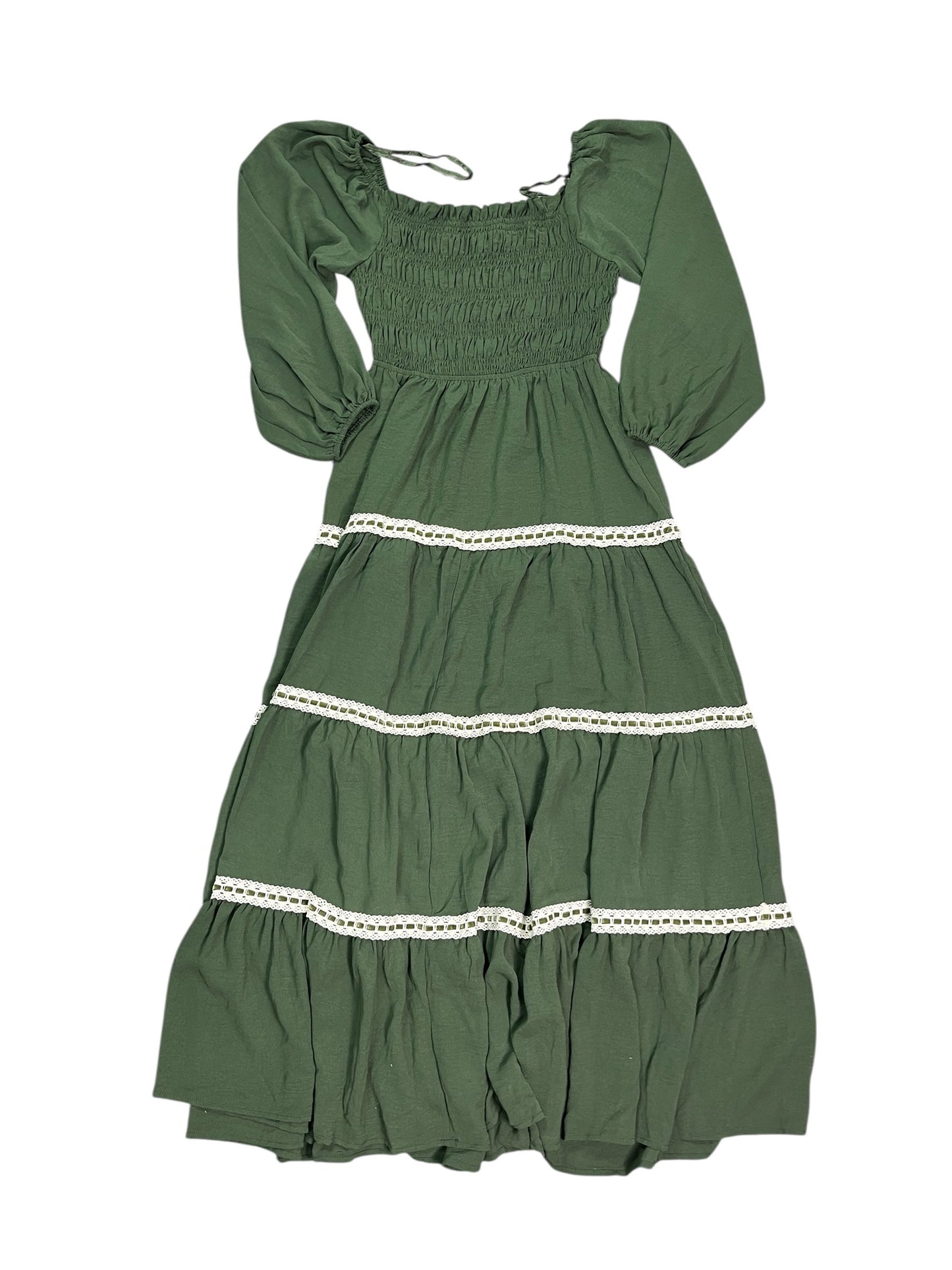 Dress Casual Maxi By She + Sky In Green, Size:L