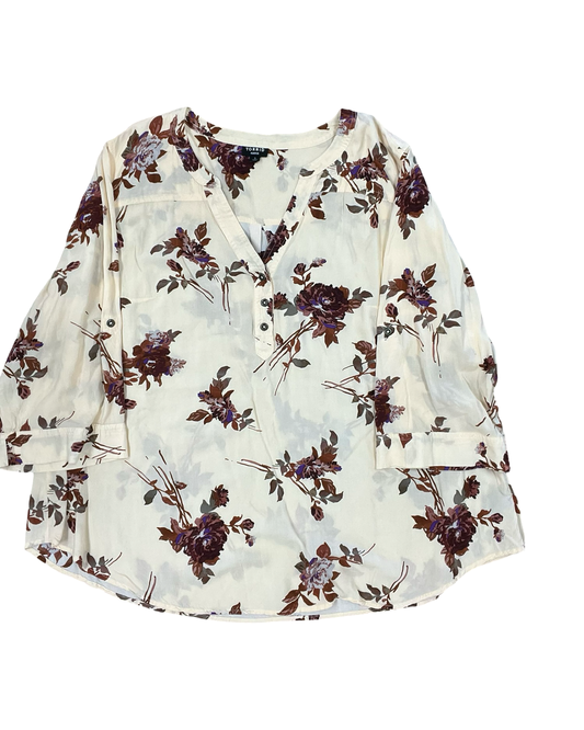 Top 3/4 Sleeve By Torrid In Peach, Size:3X