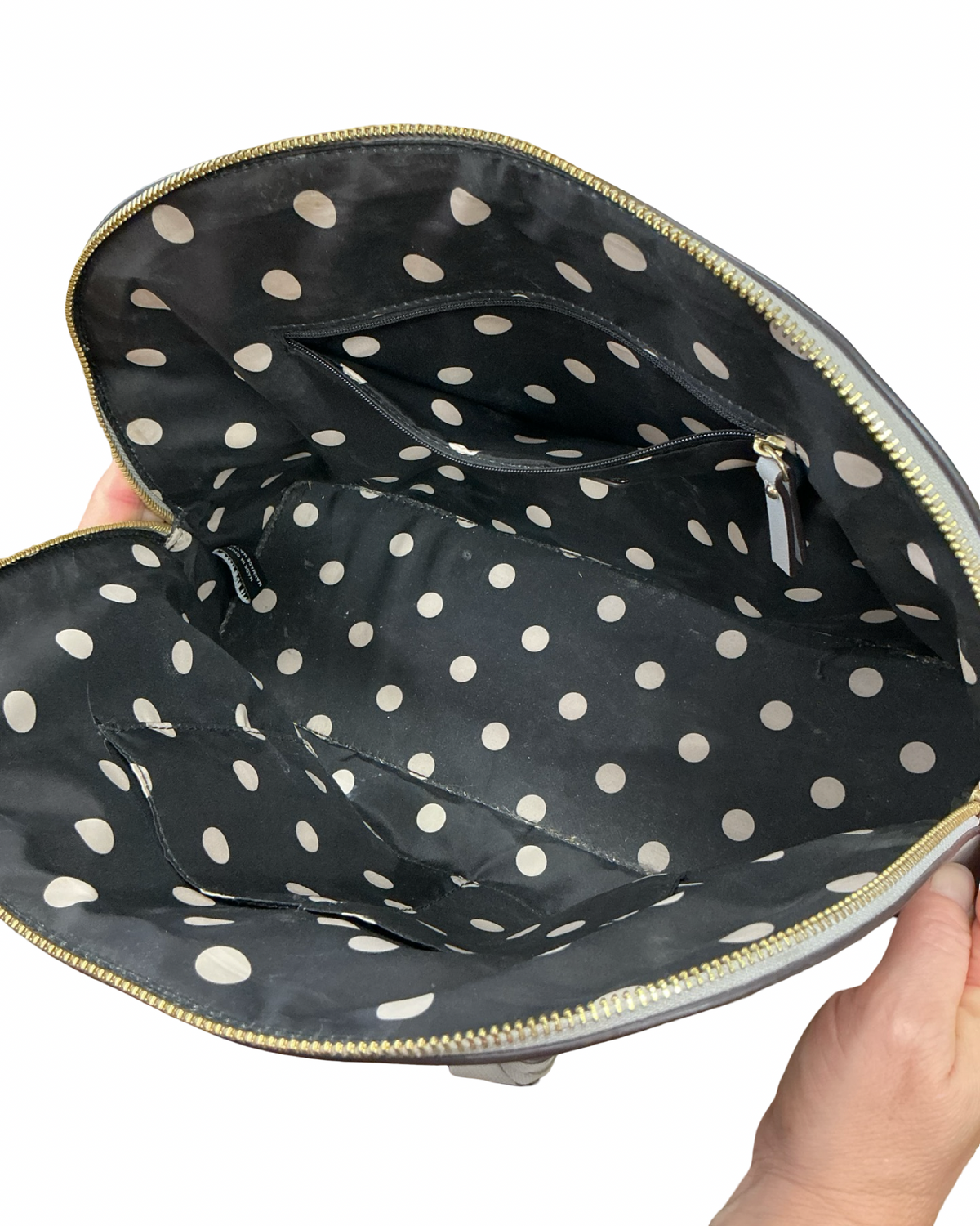 Handbag By Anne Klein In Grey, Size:Large