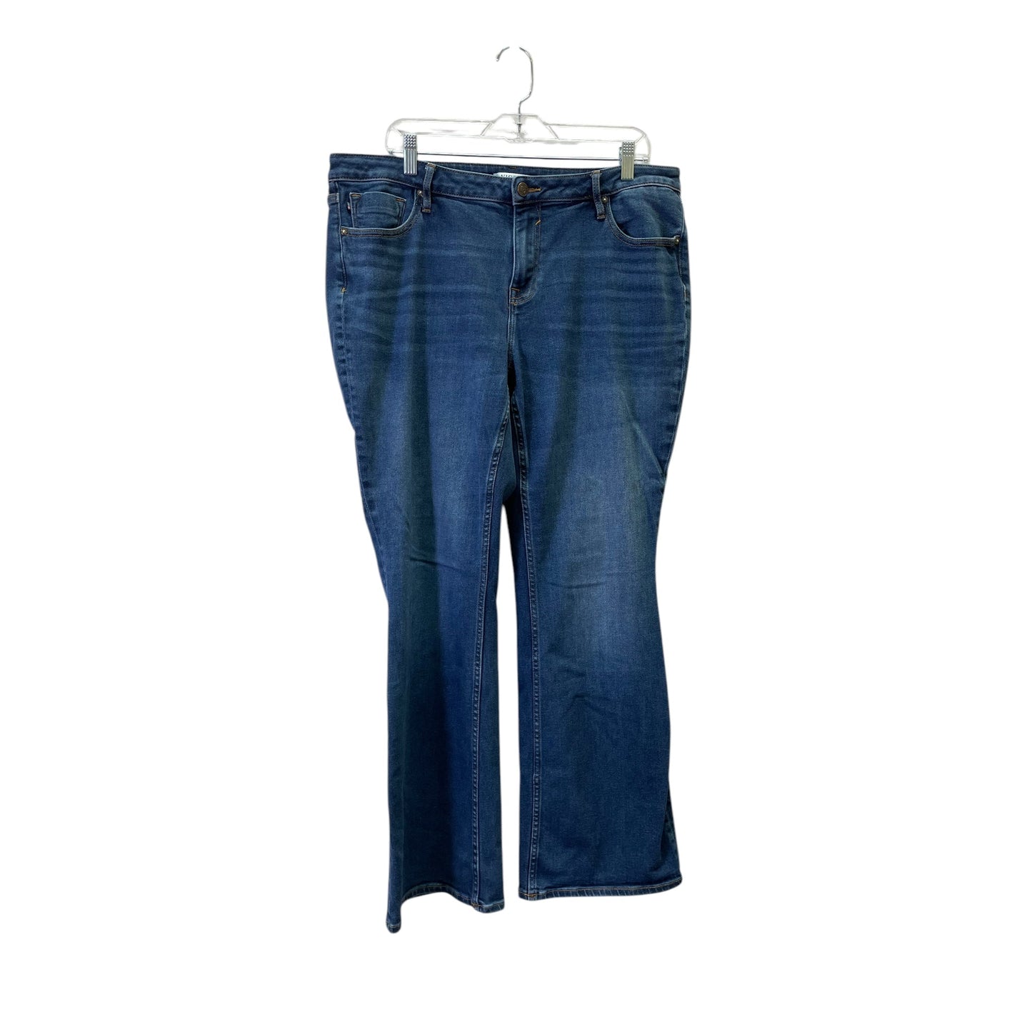 Jeans Flared By Vigoss In Blue, Size:18