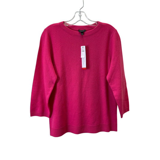 Sweater Cashmere By Talbots In Pink, Size:L