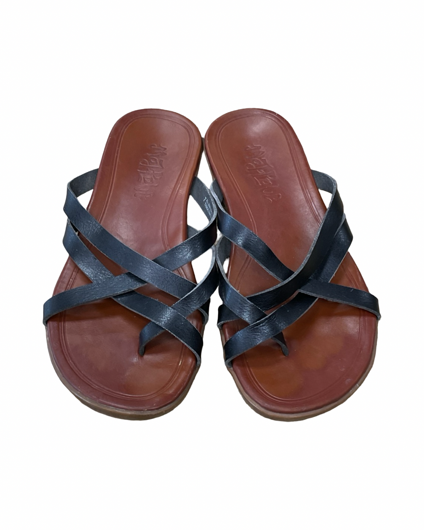 Sandals Flats By Mad Love In Black, Size:7