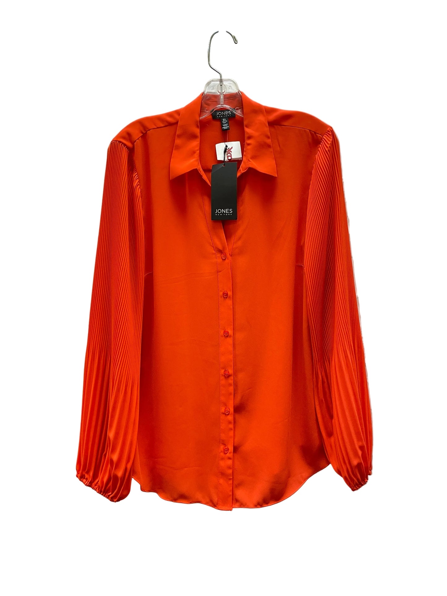 Top Ls By Jones New York In Orange, Size:L