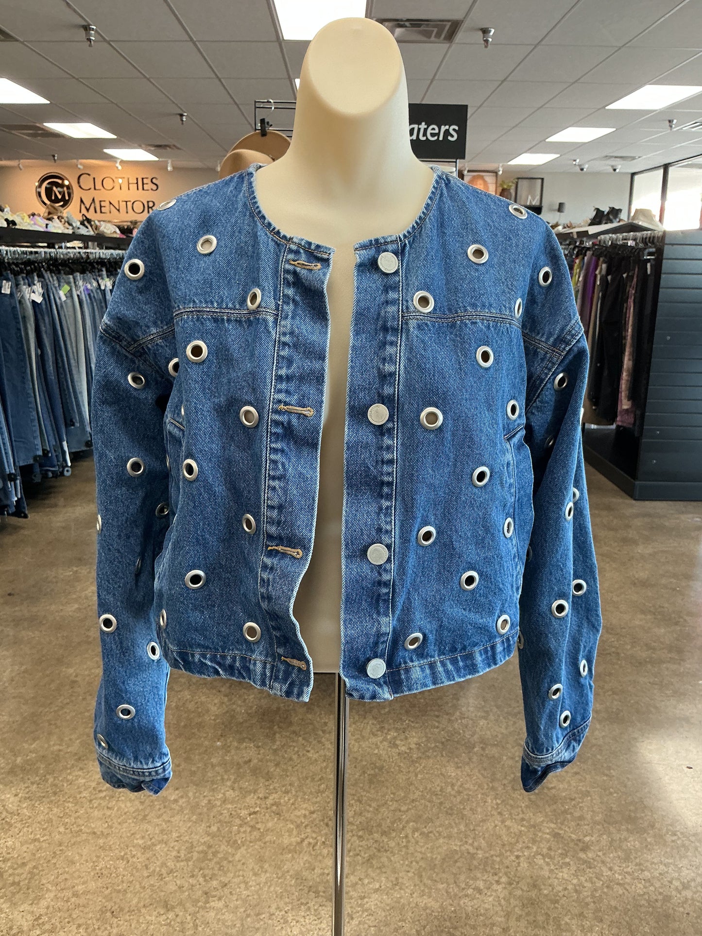 Jacket Denim By Blanknyc In Blue Denim, Size:S