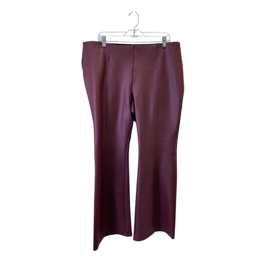 Pants Dress By Investments In Maroon, Size:16