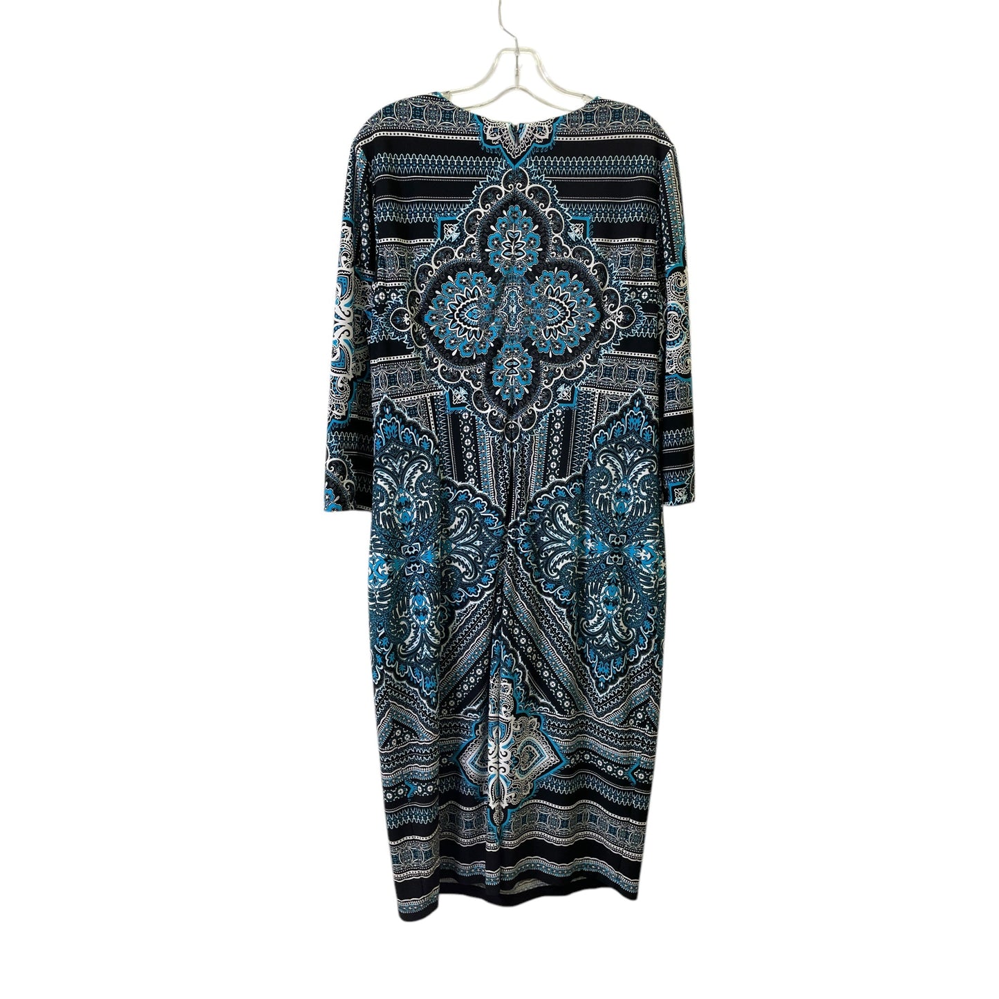 Dress Casual Maxi By London Times In Blue, Size:Xlp