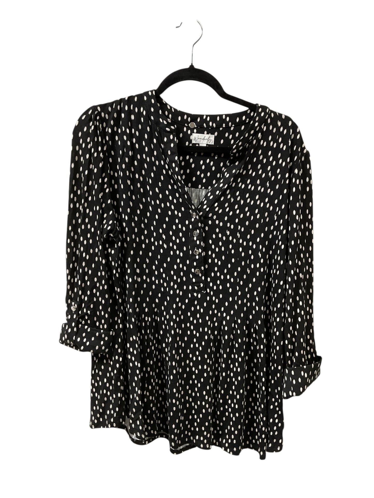Top Ls By Wonderly In Polkadot Pattern, Size:1X