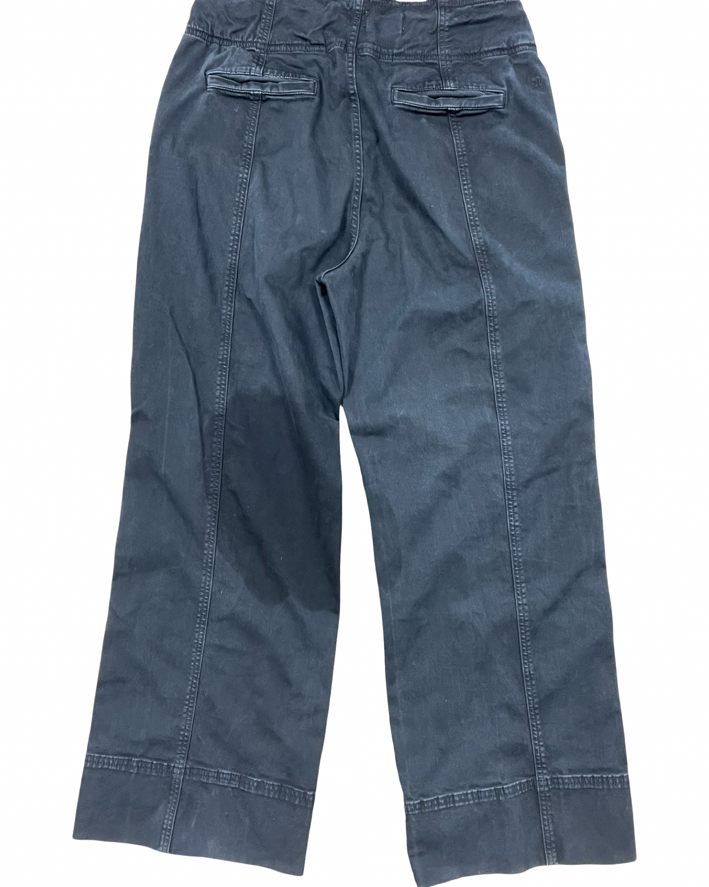Jeans Wide Leg By Pilcro In Black Denim, Size:12