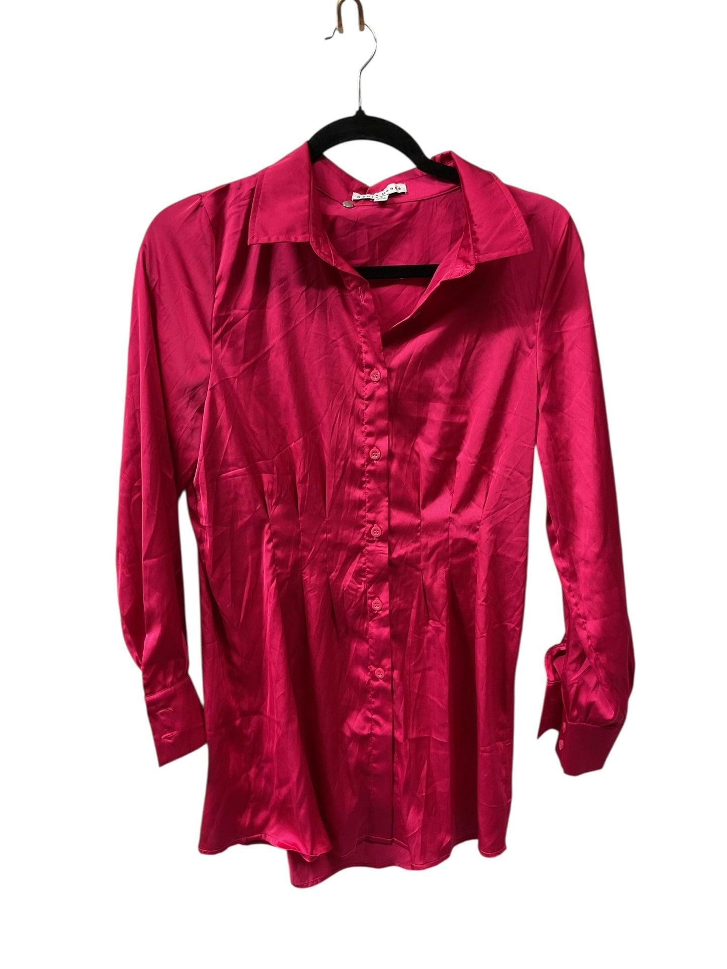 Blouse Ls By Haute Monde In Pink, Size:S