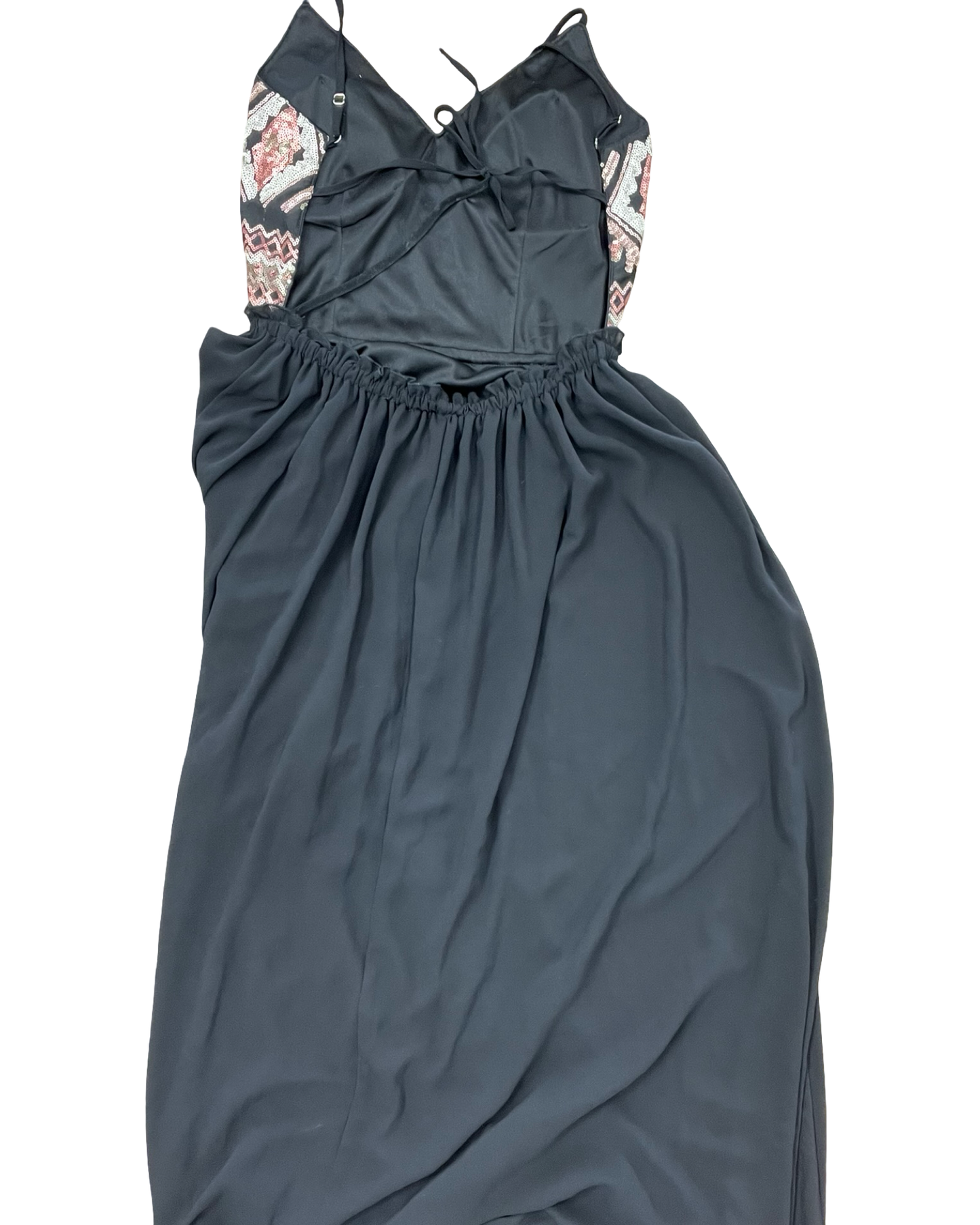Dress Party Long By Clothes Mentor In Black, Size:L