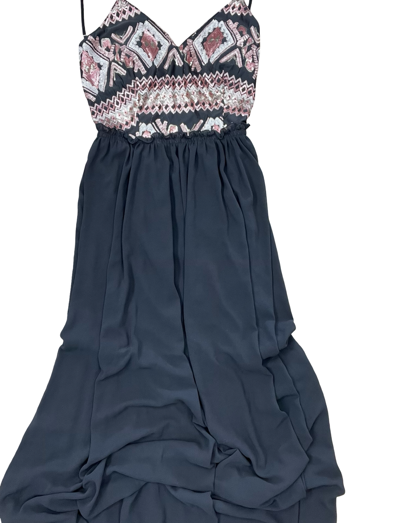Dress Party Long By Clothes Mentor In Black, Size:L