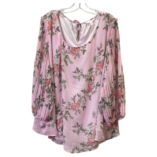 Top Ls By Lc Lauren Conrad In Pink, Size:2X