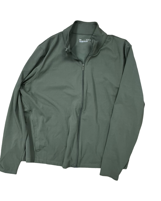 Athletic Top Ls Collar By Under Armour In Green, Size:3X