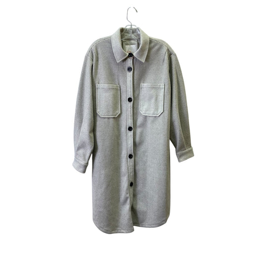 Jacket Shirt By Gianni Bini In Taupe, Size:S