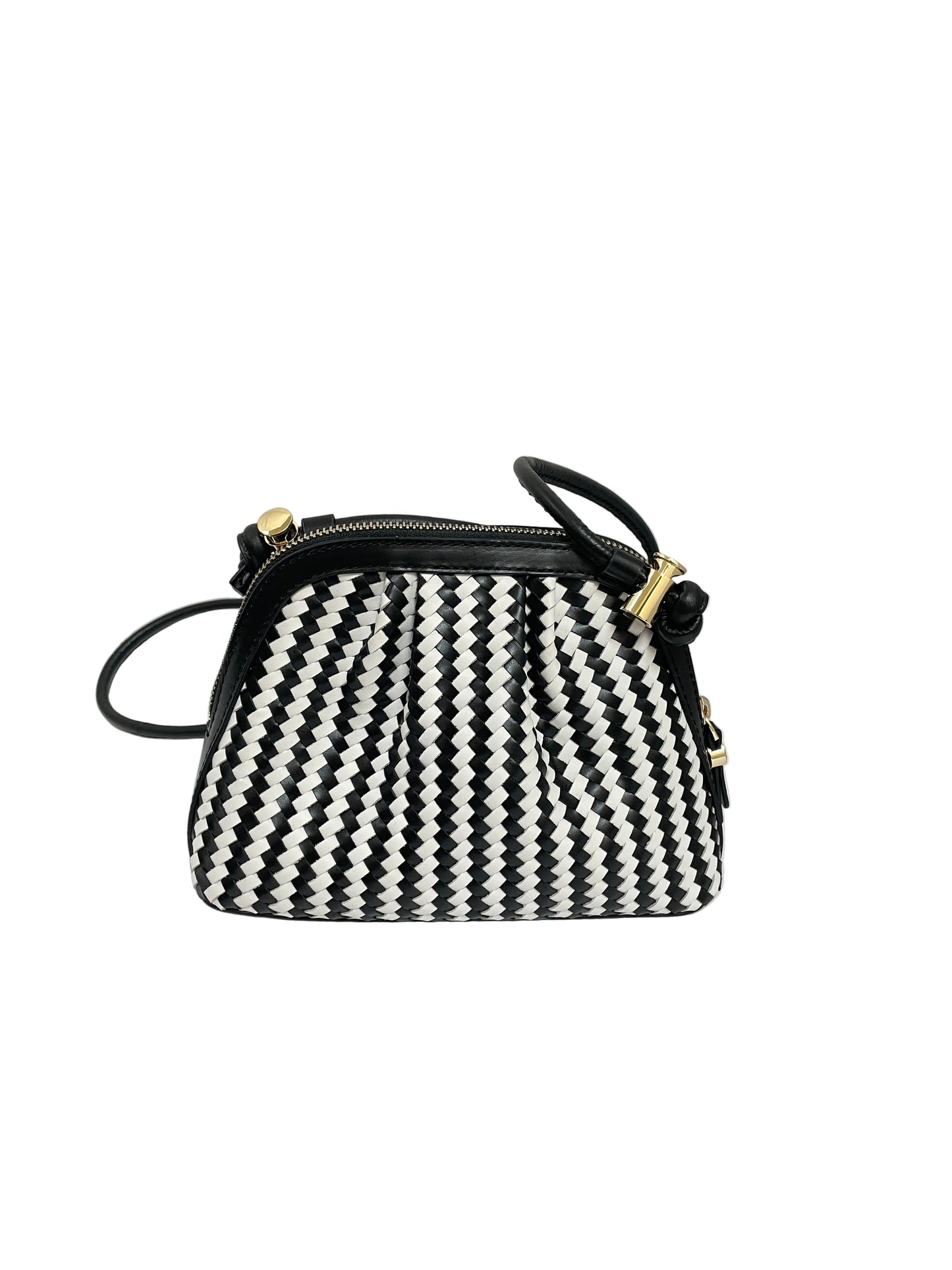 Crossbody By Talbots In Black & White, Size:Small