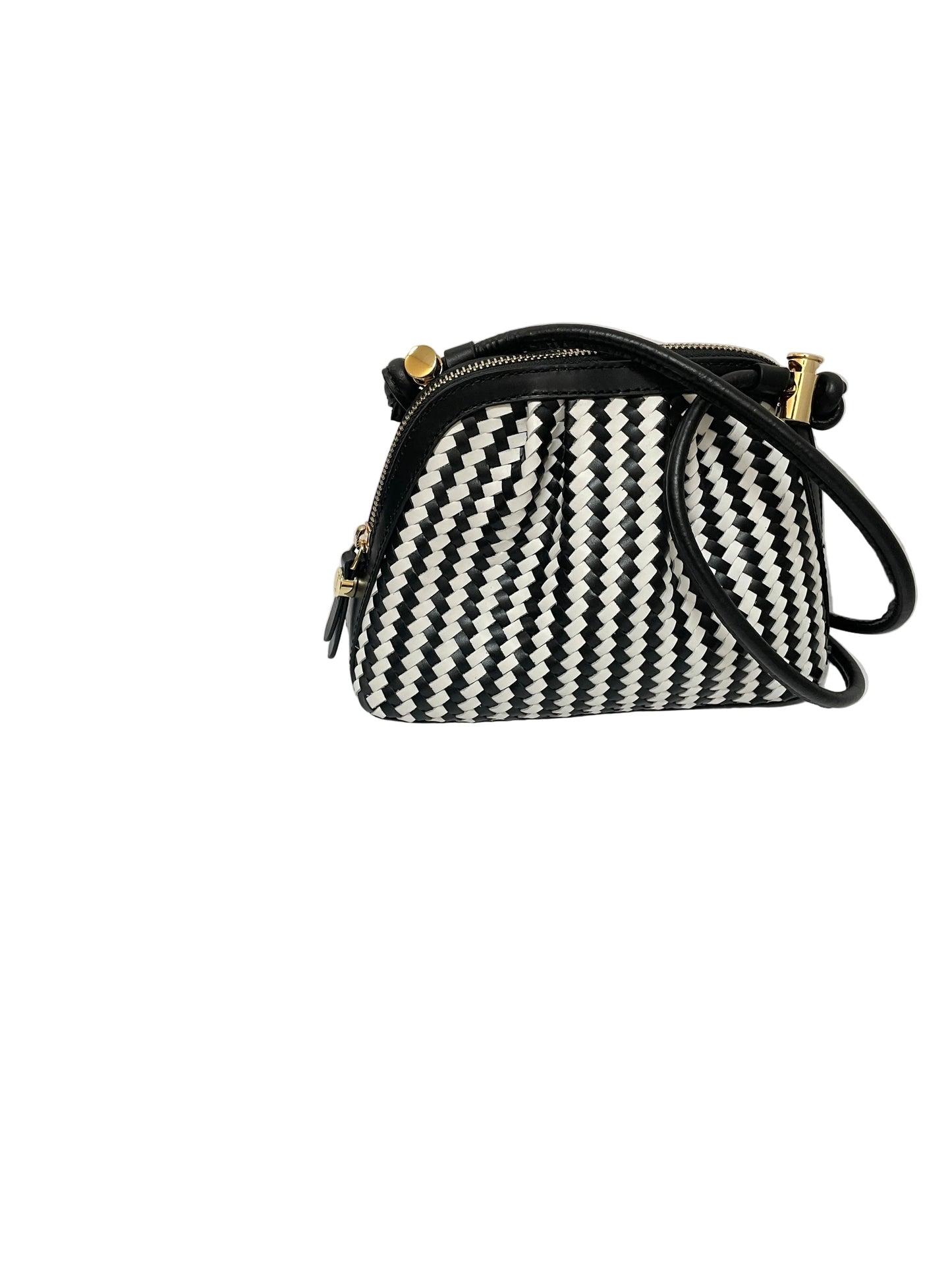 Crossbody By Talbots In Black & White, Size:Small