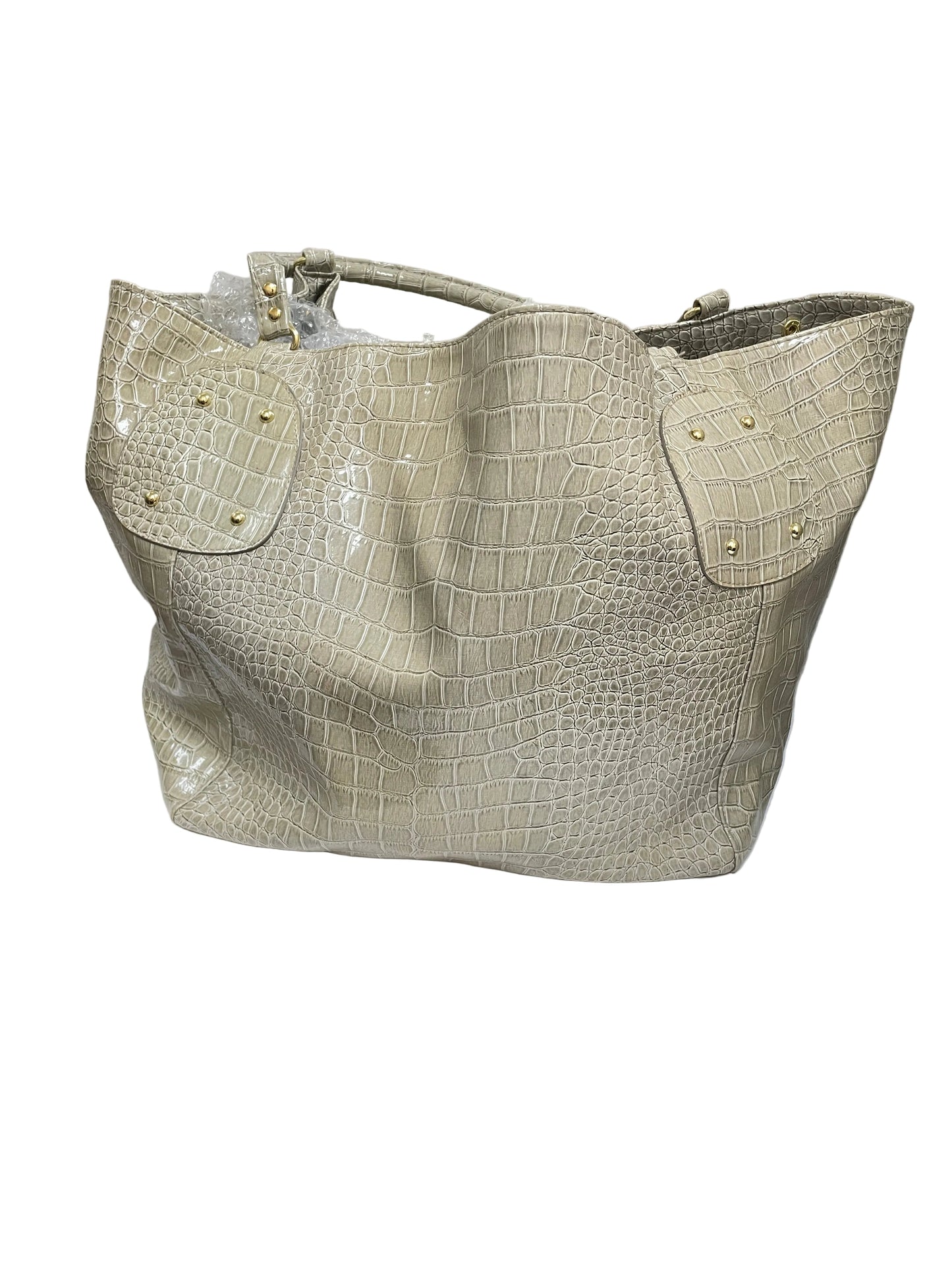 Tote By Lancome In Taupe, Size:Large