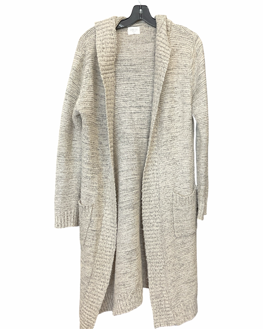 Sweater Cardigan By Sienna Sky In Taupe, Size:L