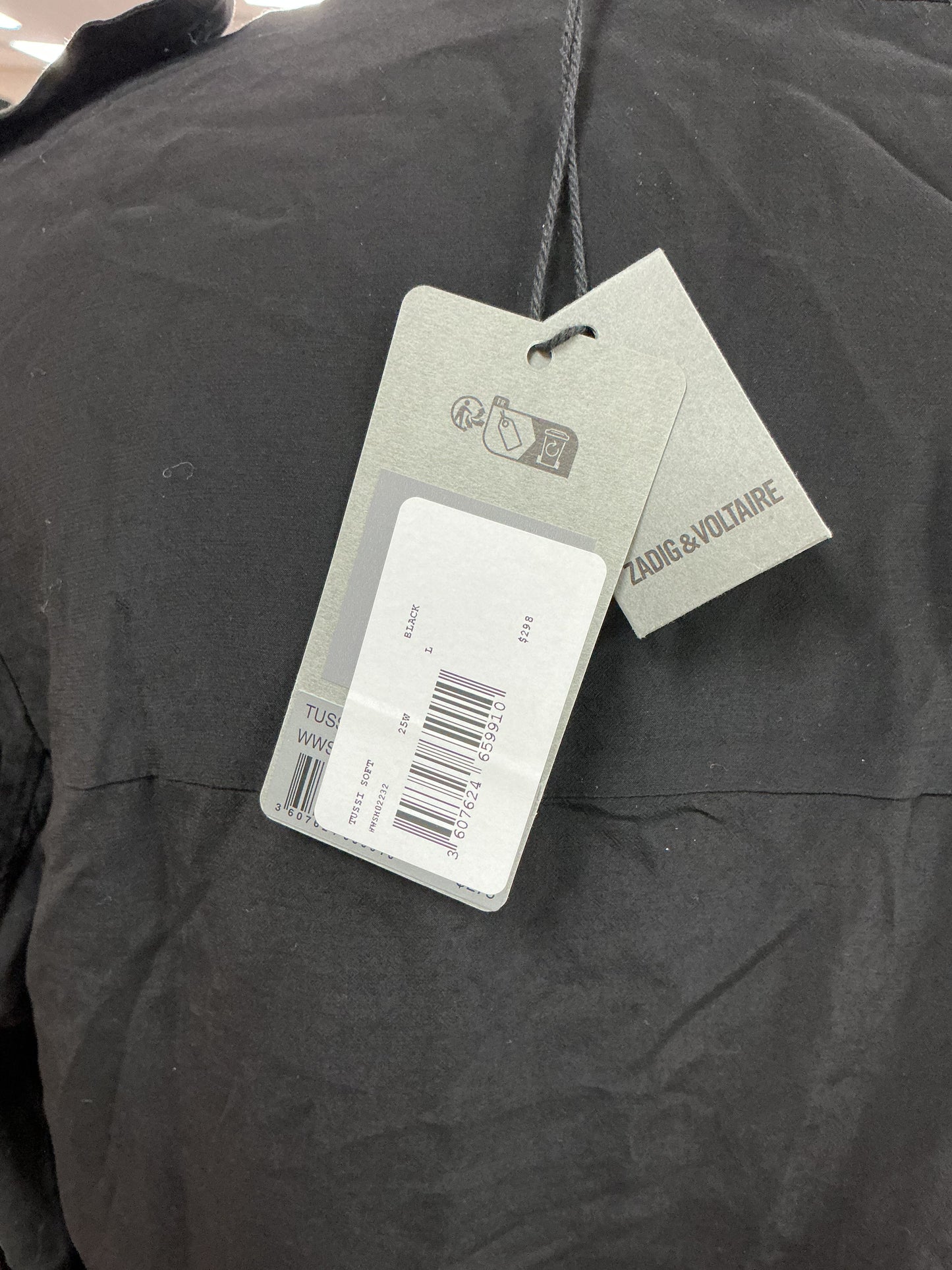 Top Ls By Zadig And Voltaire In Black, Size:L