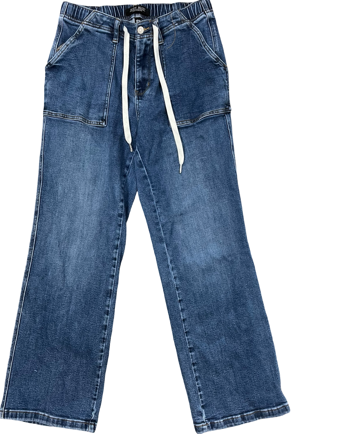 Jeans Wide Leg By Judy Blue In Blue Denim, Size:10