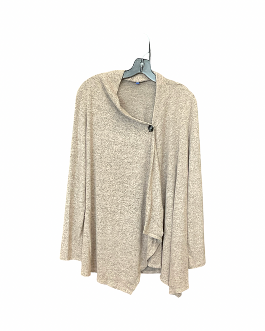 Sweater Cardigan By Apt 9 In Taupe, Size:M