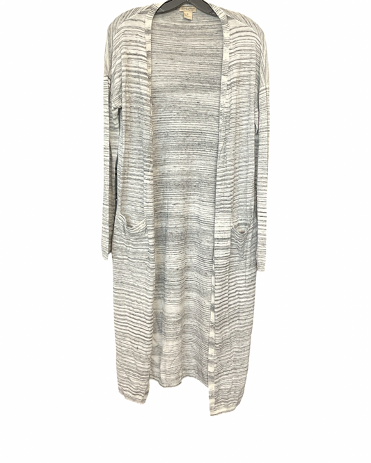 Sweater Cardigan By Lucky Brand In Grey, Size:M