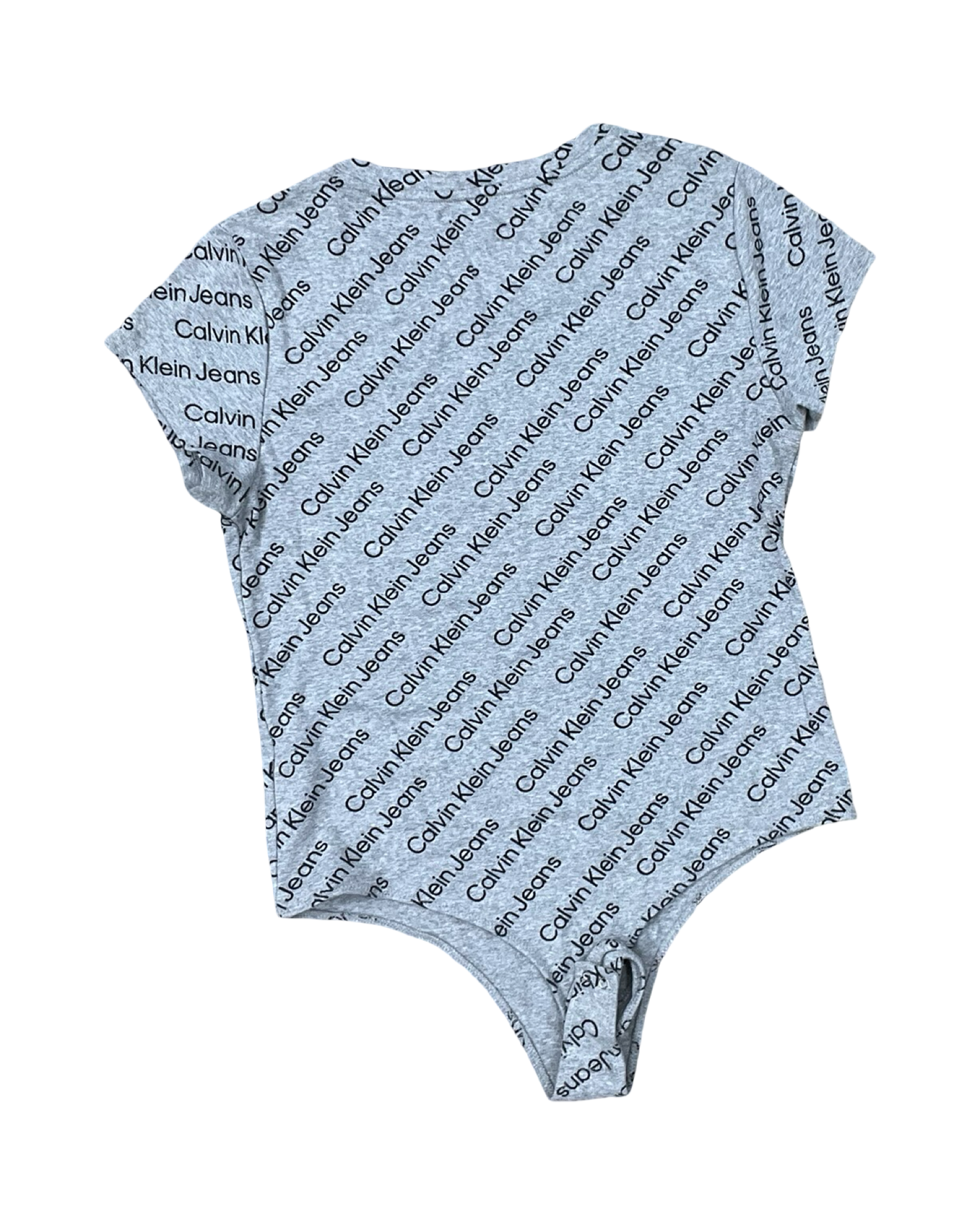 Bodysuit By Calvin Klein In Black & Grey, Size:Xl