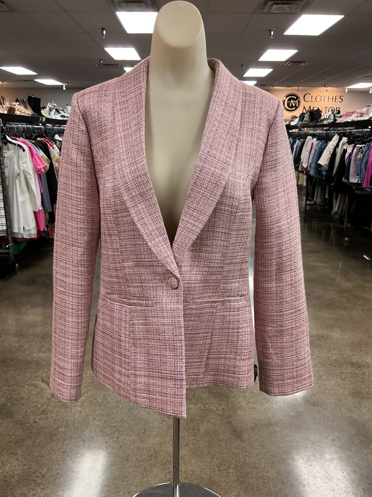 Blazer By Clothes Mentor In Pink, Size:S