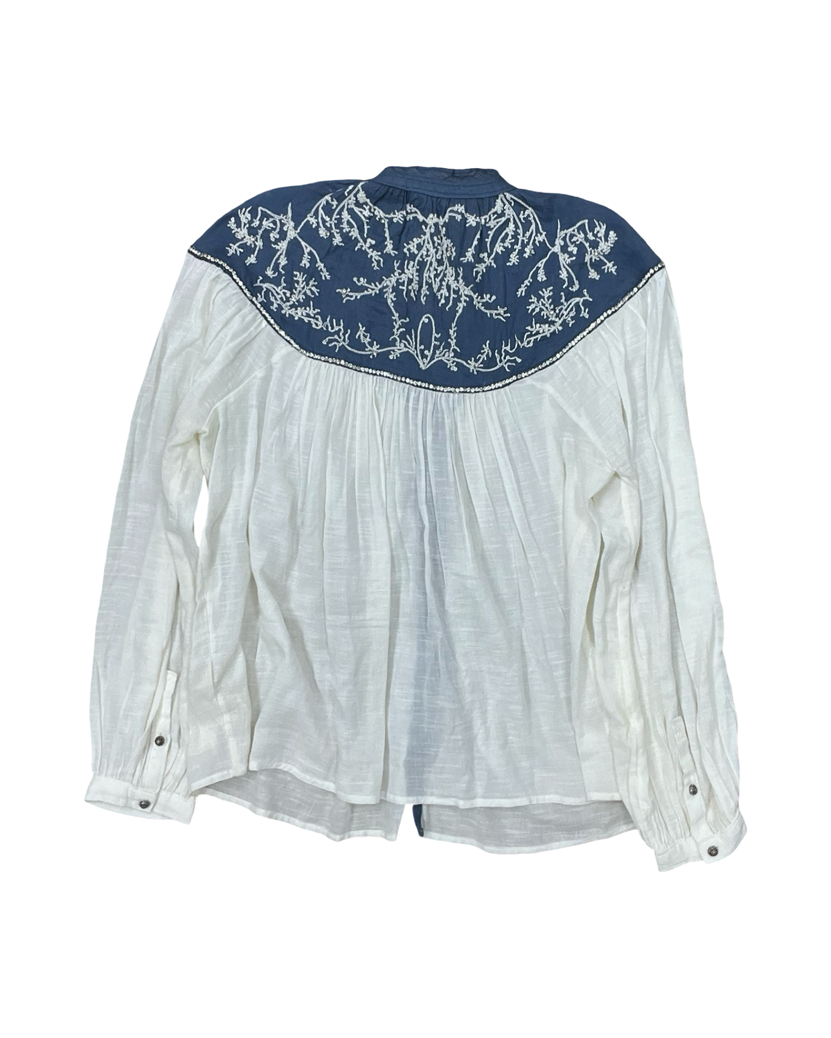 Blouse Ls By Pilcro In Cream, Size:M