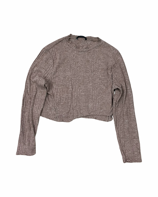 Top Ls Basic By Shein In Brown, Size:2X