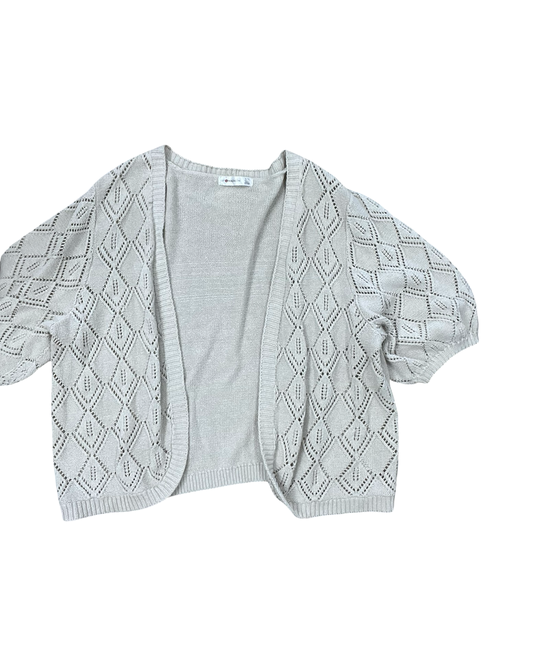 Sweater Cardigan By 89Th And Madison In Beige, Size:Xl