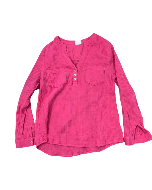 Top Ls By Clothes Mentor In Pink, Size:L