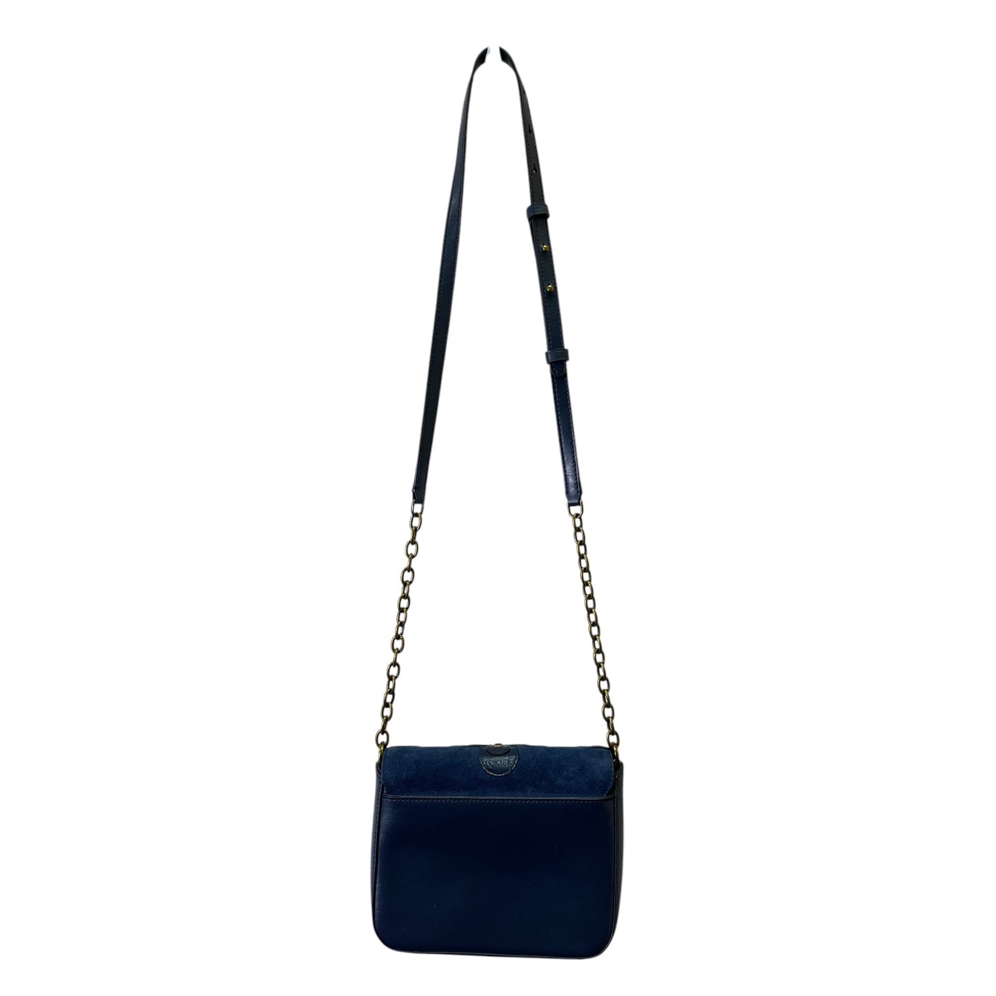 Crossbody Leather By Lauren By Ralph Lauren In Blue, Size:Small