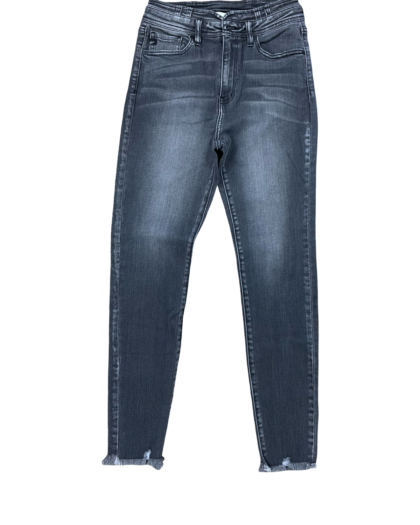 Jeans Skinny By Kancan In Grey Denim, Size:6