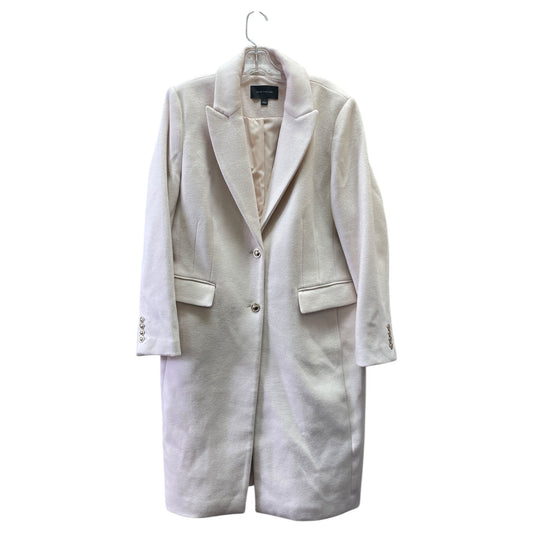 Coat Wool By Ann Taylor In Cream, Size:L