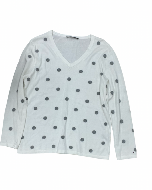Sweater By Tommy Hilfiger In Cream, Size:L