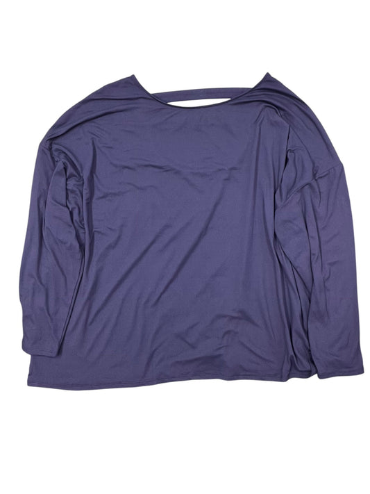 Top 3/4 Sleeve By Retrology In Navy, Size:3X