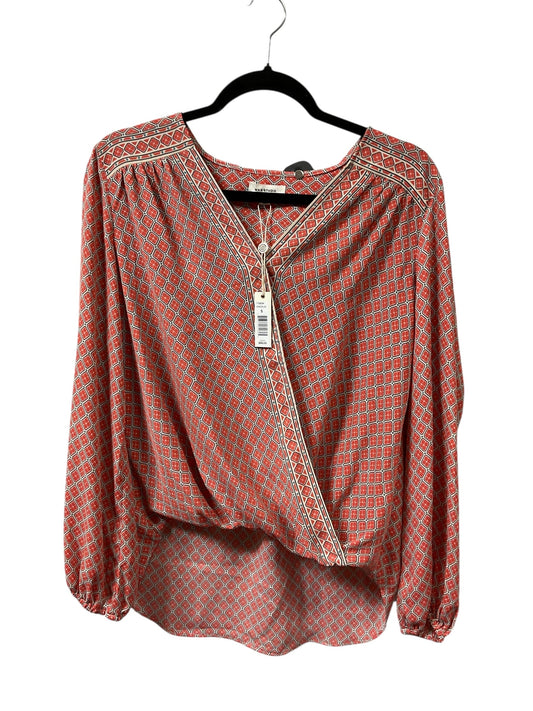 Top Ls By Max Studio In Red & Tan, Size:S