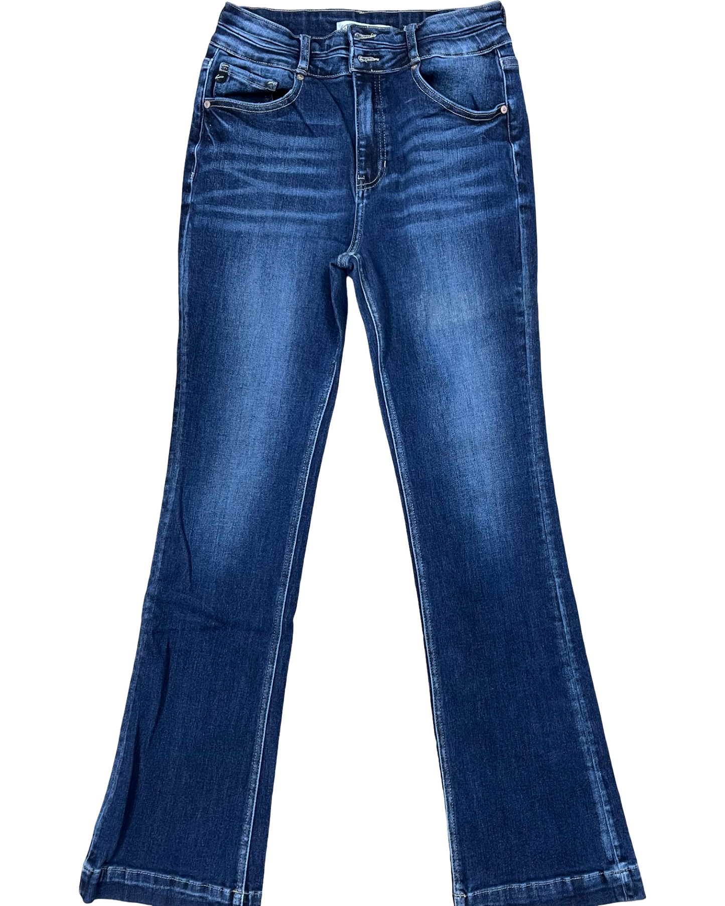 Jeans Boot Cut By Kancan In Blue Denim, Size:6