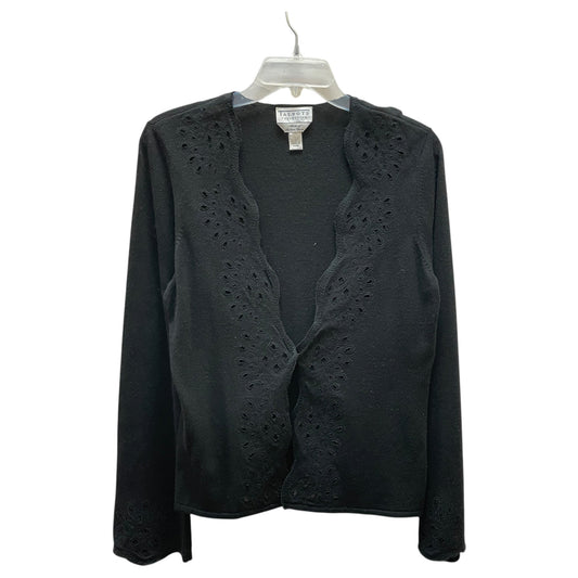 Sweater Cardigan By Talbots In Black, Size:L