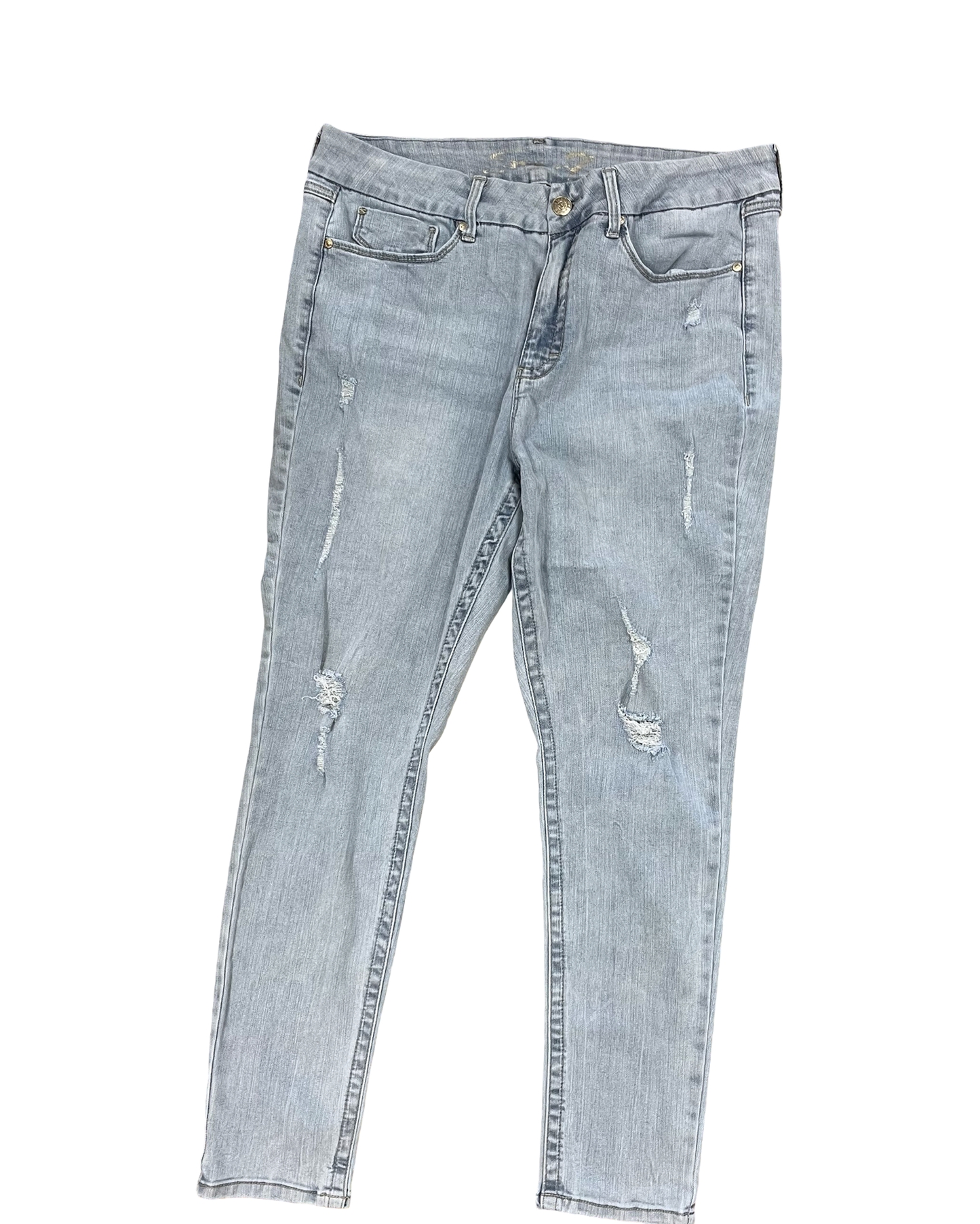 Jeans Cropped By Seven 7 In Blue Denim, Size:16